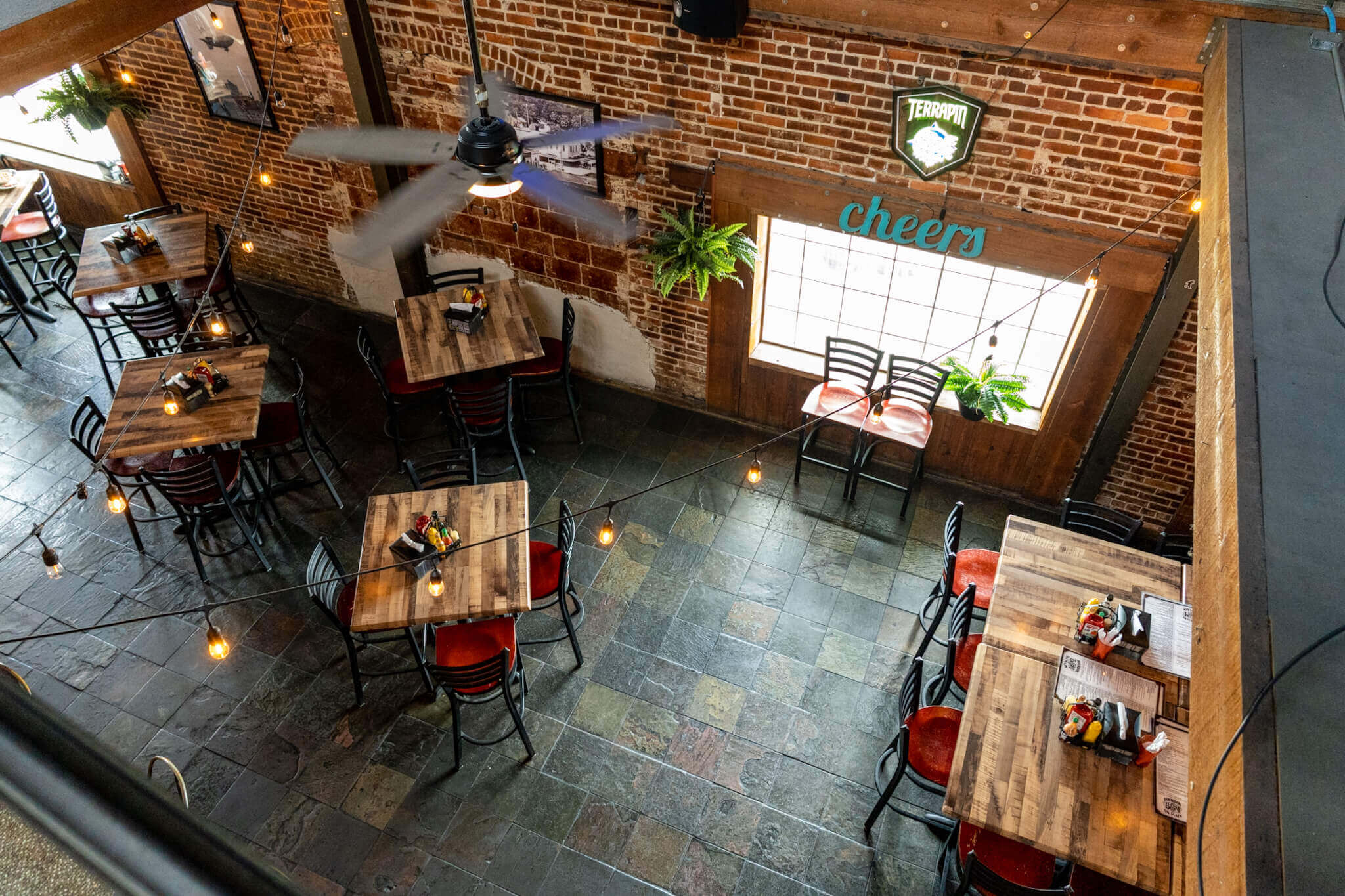 Dining area at Bourbon on Main