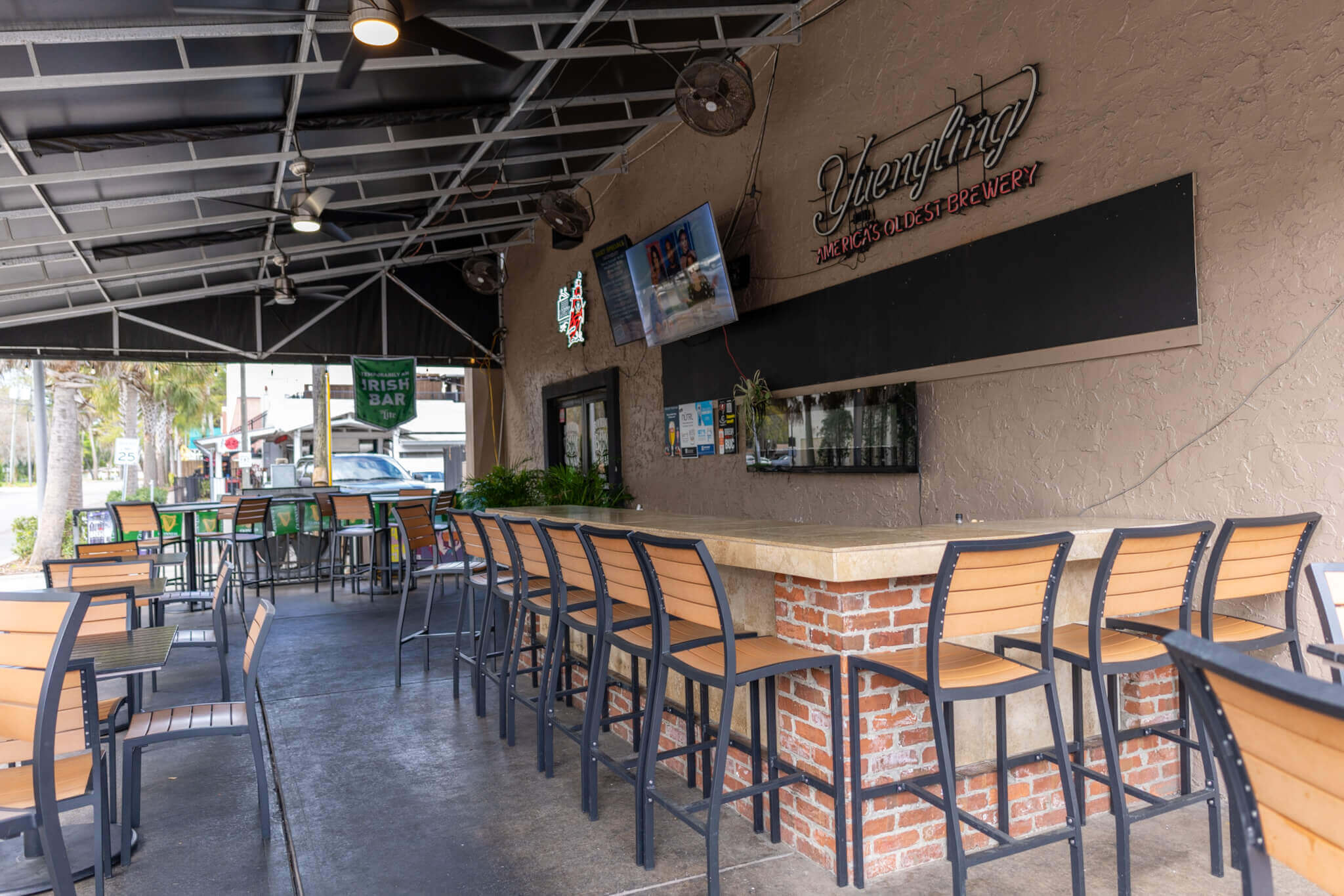 Bar area at Bourbon on Main
